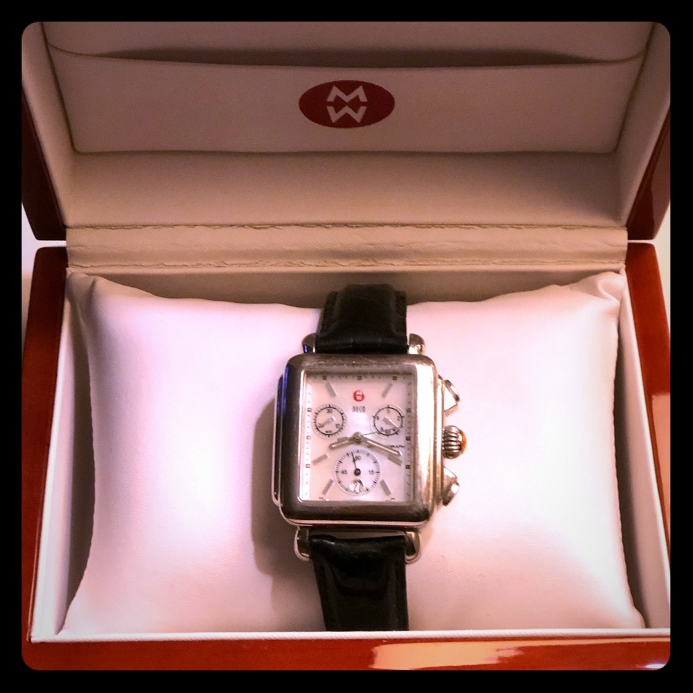 MICHELE Deco 16 Dial Watch Head, 29mm x 31mm